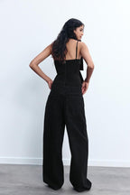 Bella - Sparkled Bow Crop Top