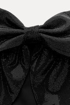 Bella - Sparkled Bow Crop Top