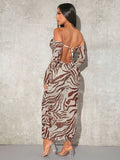 Zayla | Zebra Striped Bodycon Dress