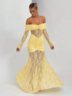 Marielle | Elegant Lace Party Gown