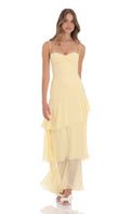 Long Ruffle Maxi Dress