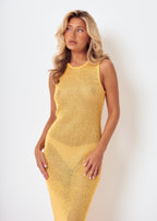 Ava Sparkle Knit Maxi Dress