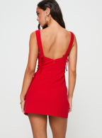 Saphira | Bold Red Mini Dress