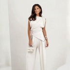 Stylish Sleeveless Two-Piece Set