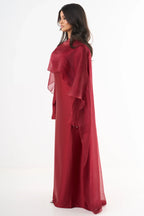 Sarah | Elegant Cape Dress