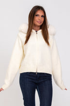 Joanna | Elegant Fur Cardigan