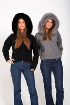 Joanna | Elegant Fur Cardigan