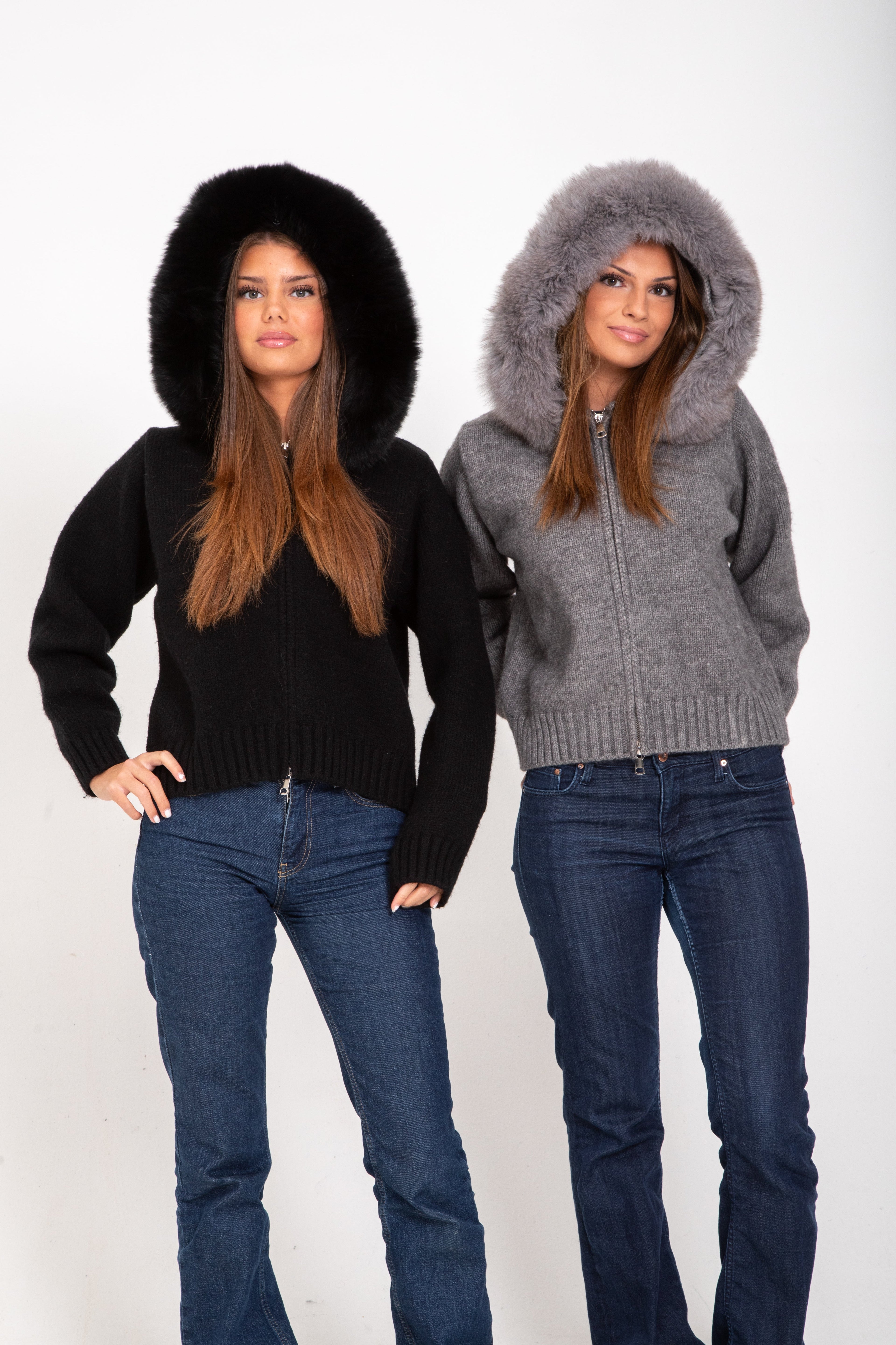 Joanna | Elegant Fur Cardigan