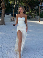 Lara Corset Slit Dress