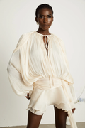 Stella Pleated Ruffled Mini Dress