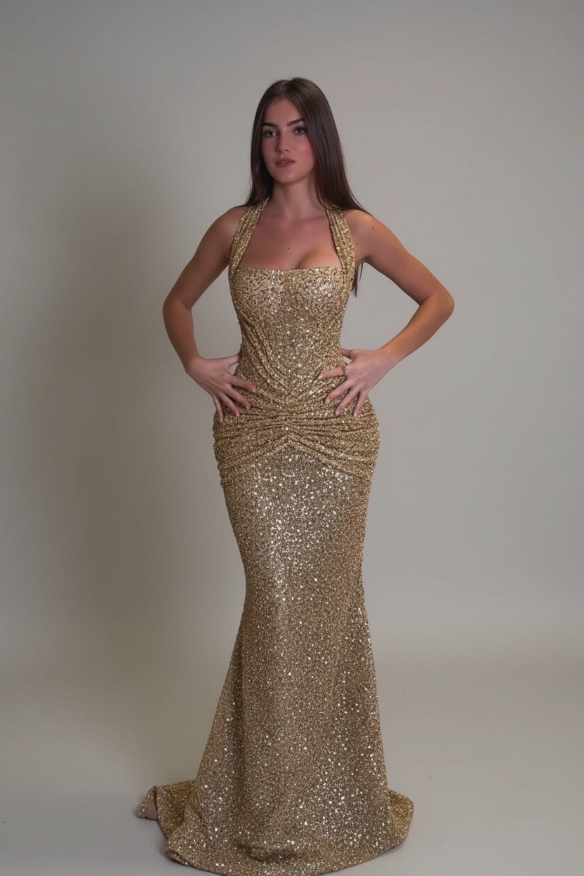 Gold Mermaid Gown