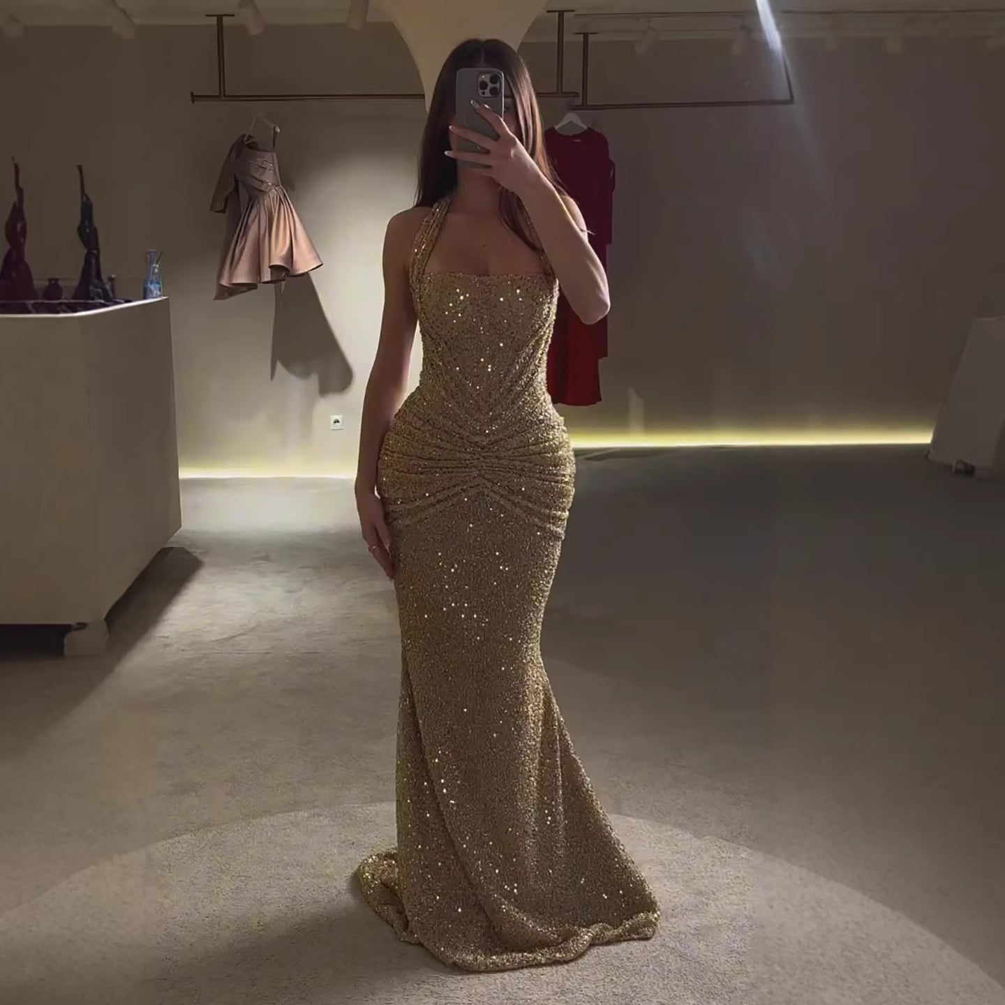 Gold Mermaid Gown