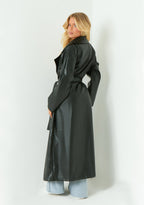 Dani Leather Trench Coat