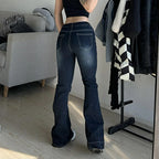 Denise | Flared Low Jeans