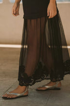 Midnight Sheer Dress