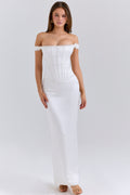 Celeste | Ivory Lace Corset Maxi