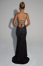 Serena Crystal Maxi Dress