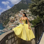 Victoria | Strapless Midi Dress